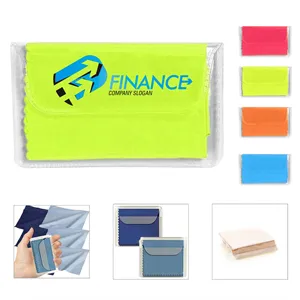 Microfiber Cleaner Cloth In Vinyl Pouch