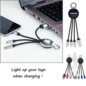 Hot Sale Multi 3 In 1 Light Up Charging Cable