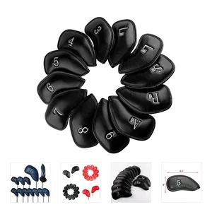 Golf Iron Head Covers Set Headcover 12pcs