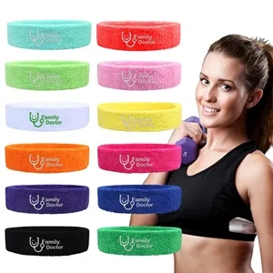 Soft cotton headbands with logo custom