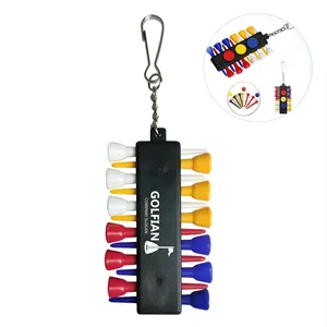 Plastic Golf Ball Tee Pack W/ Hook