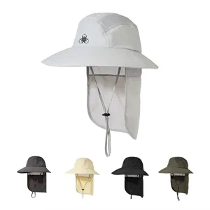 Quick Dry Bucket Hat With Neck Flap