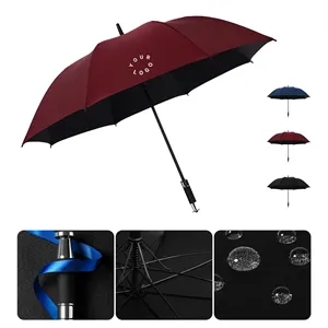 Custom Logo MOQ 50 Luxury One-Click Open Anti-Wind Umbrella