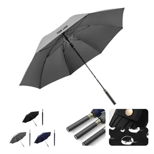 Custom Logo MOQ 50 Large Waterproof Anti-Wind Umbrella