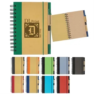 ECO-INSPIRED SPIRAL NOTEBOOK & PEN