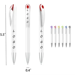 Custom Logo Customizable White Large Capacity Advertising Pen