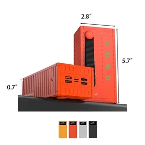 Custom Logo Container Shape Creative Outdoor Charging Treasure