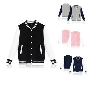 Custom Logo Long Sleeve Baseball Jacket