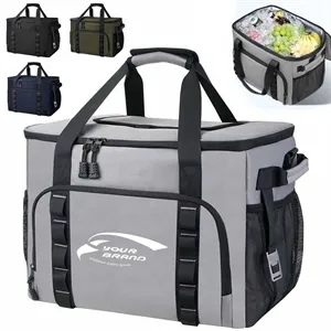 Custom Logo Large Capacity Insulated Cooler Bag for Outdoor & Travel