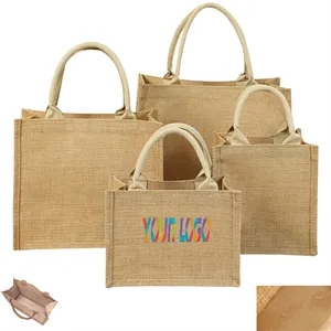 Custom Logo Jute Tote Bags