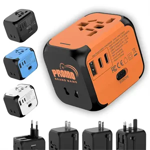 Universal Travel Adapter with USB Ports & Multi-Plug Design