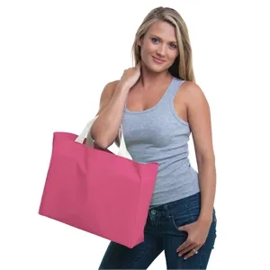 Bayside USA Made Cotton Canvas Medium Gusset Tote Bag
