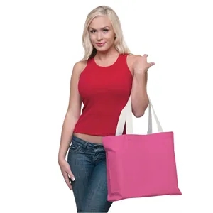 Bayside USA Made Cotton Canvas Jumbo Tote Bag