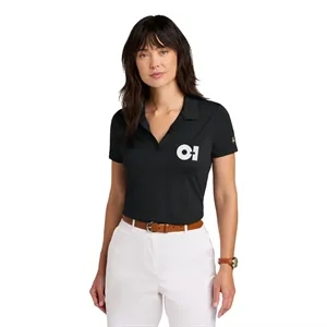 Custom Logo Brooks Brothers® Women's Mesh Pique Performance Polo