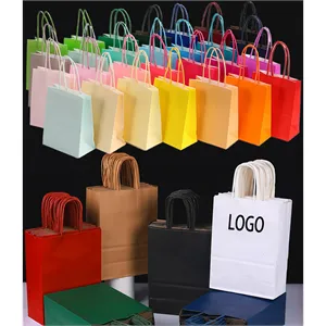 Kraft Paper Gift Bags Bulk for Party Favors