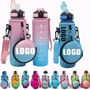 Custom Logo 32 Oz Water Bottle Sleeve With Money Pocket