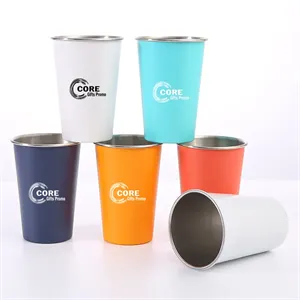 16 oz Stainless Steel Pint Cups Stackable Mugs