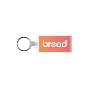 Rectangle Shaped USA Made Vinyl Keychain