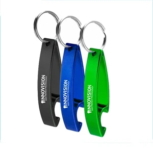 Water Shape Metal Key Ring Bottle Opener