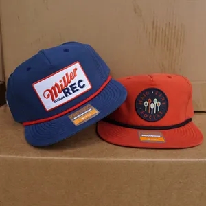 Custom Richardson 256 5-Panel Outdoor Rope Hat with Strap