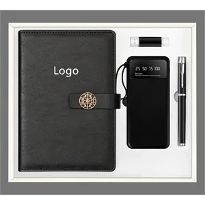 Custom Logo Luxury Business Notebook Journal Set with Pen and Gift Box
