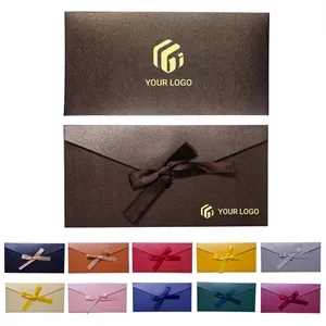 Multipurpose exquisite blank paper envelopes with ribbons