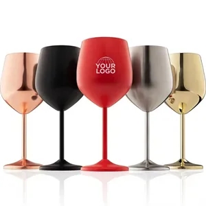 18oz Unbreakable stainless Wine Goblets