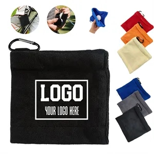 Microfiber Golf Ball Towel With Carabiner
