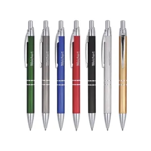 Union Printed - Aluminum Click Ballpoint Pen w/ laser engrav