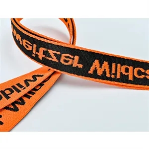 Custom Logo Wholesale Metal Buckle Jacquard Lanyard with Card Holder