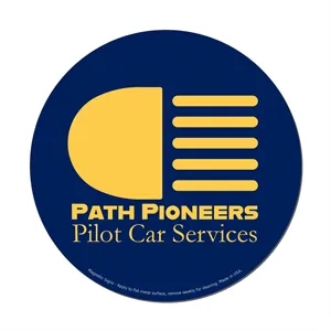 Circle 5.75" Magnetic Sign - Screen Print