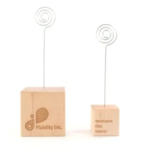Personalized Wooden Photo Holder Block
