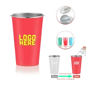 Color Changing Stadium Aluminum Cup