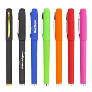 Custom Logo Black Fine Point Roller Ball Gel Pens