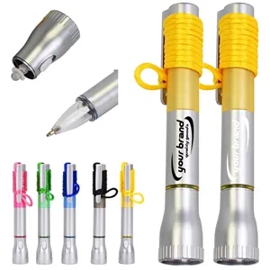 Custom Logo LED Flashlight Pen with Lanyard