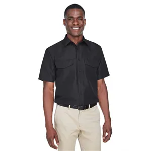 Harriton Men's Key West Short Sleeve Performance Staff Shirt