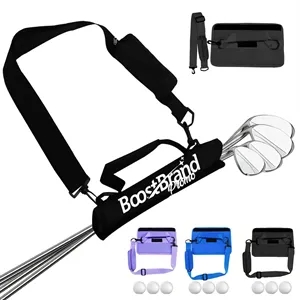 Custom Logo Portable Golf Club Shoulder Bag with Ball Holder