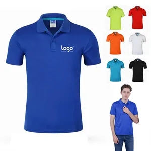 Custom Logo Quick Dry Polo T Shirts Short Sleeve