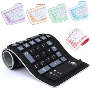 Waterproof Rollable Silent Keyboard with Stable Performance