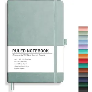 Custom Logo Leather A5 Journaling Notebook