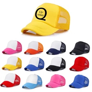 Short Brim Mesh Back Baseball Cap