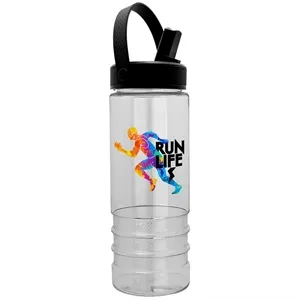 Salute2 - 24 oz. Bottle w/Flip Straw Handle Swivel - Digital