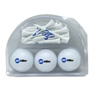 Custom 3 Ball Tournament Pack w/ Golf Tees