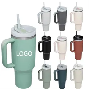 40oz Stainless Vacuum Insulated Tumbler with Lid and Straw