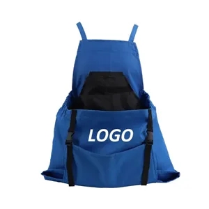 QR Gardening Apron, Tool Pockets, Backpack Straps