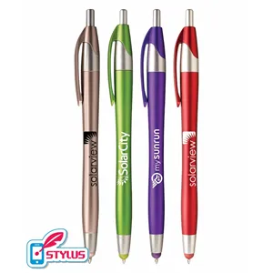 Union Printed, Spring Colored "Elegant" Stylus Clicker Pen