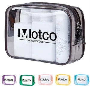 Clear Travel Toiletry Bag wih Zippers