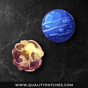 Textured Print Enamel Pins