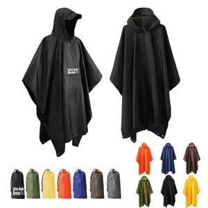 Adults Raincoat EVA Waterproof Rain Black Ponchos