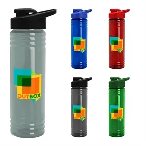 24 oz. Slim Fit UpCycle RPET Bottles w/ Drink-Thru Lid Digit